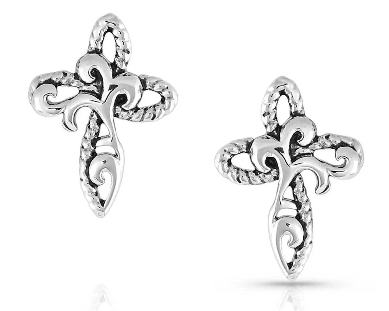 Montana Silversmiths Hold Steady Faith Cross Earrings 1 Montana Silversmiths Hold Steady Faith Cross Earrings