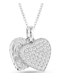 Montana Silversmiths Country Charm Crystal Love Necklace