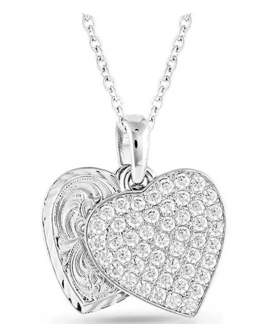 Montana Silversmiths Country Charm Crystal Love Necklace 1 Montana Silversmiths Country Charm Crystal Love Necklace