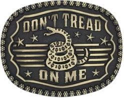 Montana Silversmiths Gadsden Snake Heritage Attitude Buckle
