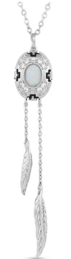 Montana Silversmiths Divine Touch Opal Necklace