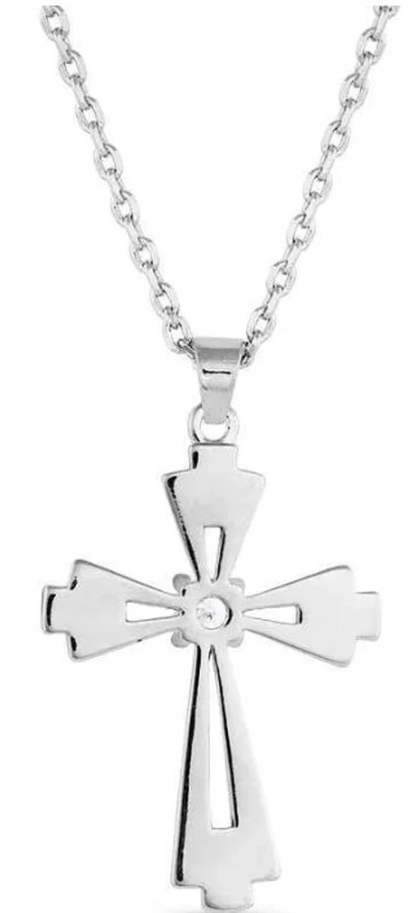 Montana Silversmiths Extended Faith Cross Necklace 2 Montana Silversmiths Extended Faith Cross Necklace - Image 2