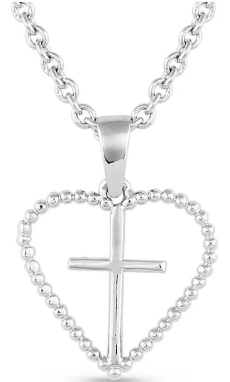 Montana Silversmiths Faith Within Heart Necklace 2 Montana Silversmiths Faith Within Heart Necklace - Image 2