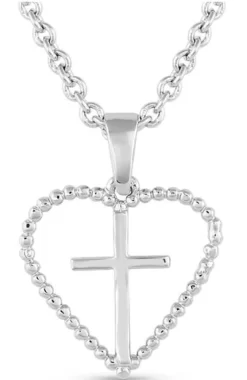 Montana Silversmiths Faith Within Heart Necklace