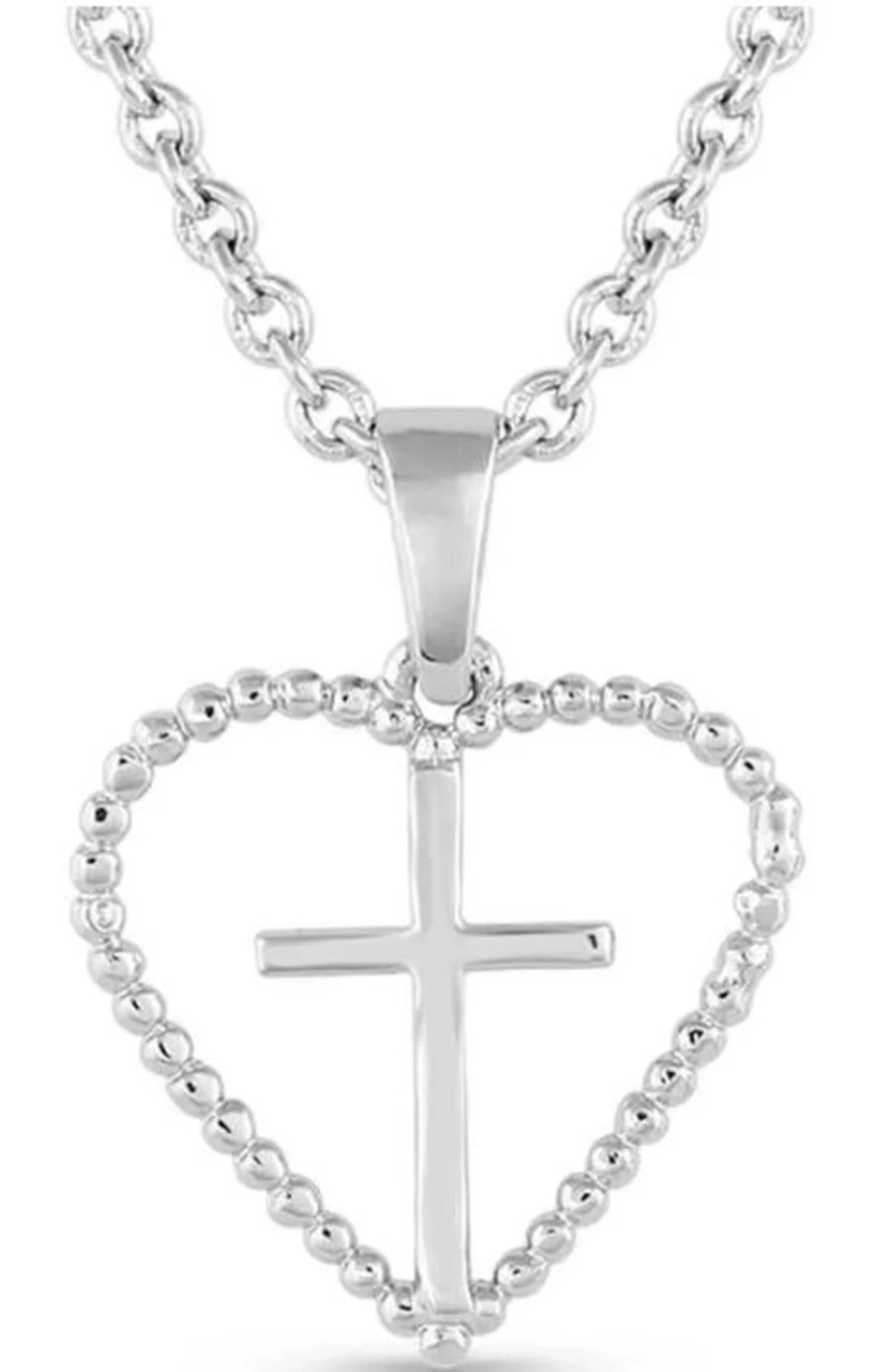 Montana Silversmiths Faith Within Heart Necklace 1 Montana Silversmiths Faith Within Heart Necklace