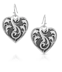 Montana Silversmiths Ace Of Hearts Earrings