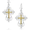Montana Silversmiths Enlightened Faith Cross Earrings