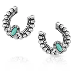 Montana Silversmiths Lucky Roads Turquoise Earrings