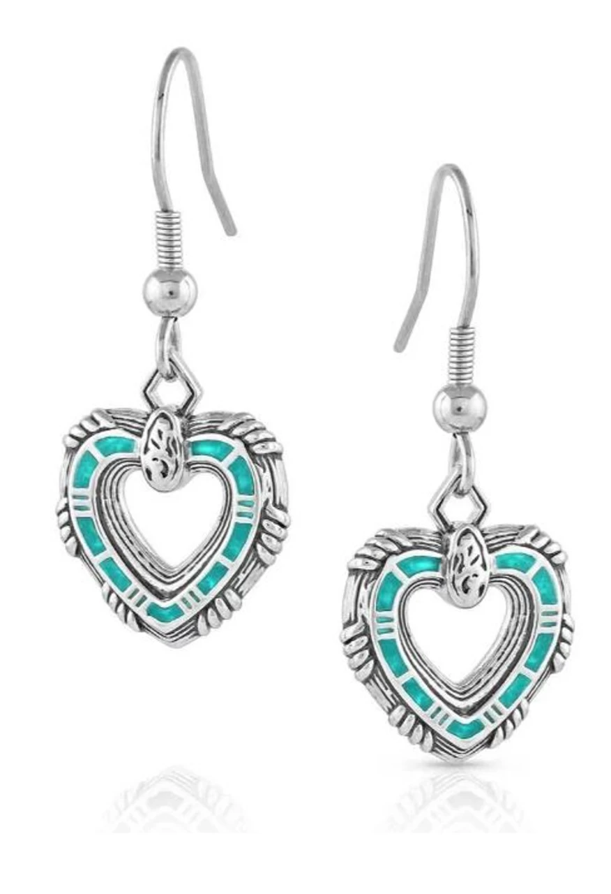 Montana Silversmiths Love Conquers All Heart Earrings 1 Montana Silversmiths Love Conquers All Heart Earrings