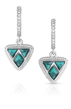 Montana Silversmiths High Noon Cobblestone Turquoise Earrings