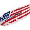 Montana Silversmiths God Bless USA Flag Hat Feather