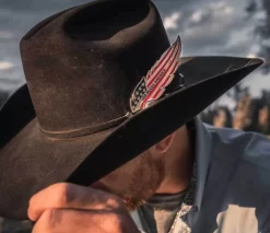 Montana Silversmiths God Bless USA Flag Hat Feather -Montana Silversmiths 2791045 3 35064.1674064654