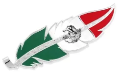 Montana Silversmiths Mexico Flag Hat Feather