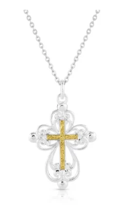 Montana Silversmiths Enlightened Faith Cross Necklace