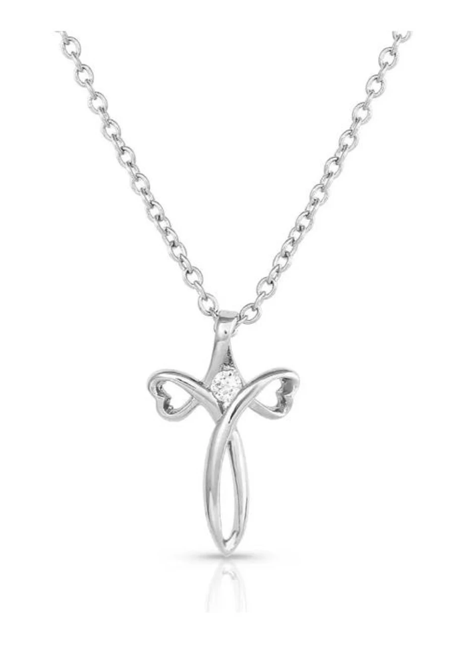 Montana Silversmiths Love Between Faith Cross Necklace 1 Montana Silversmiths Love Between Faith Cross Necklace
