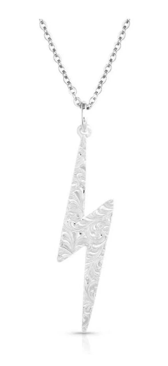 Montana Silversmiths Lightening Strike Silver Artistry Necklace 2 Montana Silversmiths Lightening Strike Silver Artistry Necklace - Image 2