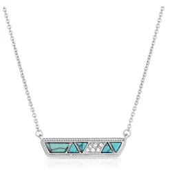 Montana Silversmiths High Noon Cobblestone Turquoise Bar Necklace