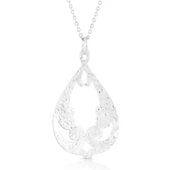 Montana Silversmiths Resilient Montana Legacy Teardrop Necklace