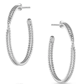 Montana Silversmiths Wrapped Around You Hoop Earrings