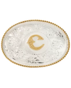 Montana Silversmiths Men's Initial "C" Buckle