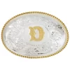 Montana Silversmiths Men's Initial "D" Buckle