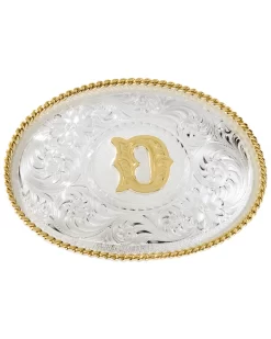 Montana Silversmiths Men's Initial "D" Buckle