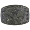 Montana Silversmiths Men's Second Amendment Heritage Attitude Belt Buckle