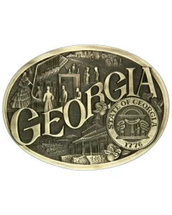 Montana Silversmiths Georgia State Heritage Attitude Belt Buckle
