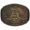 Montana Silversmiths Men's American Gadsden Don't Tread On Me Heritage Attitude Belt Buckle