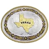 Montana Silversmiths Star Links State Of Texas Western Belt Buckle