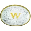 Montana Silversmiths Engraved Initial W Western Belt Buckle