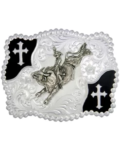 Montana Silversmiths Christian Flourish Bullrider Belt Buckle