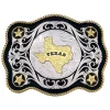 Montana Silversmiths Men's Sheridan Style Texas State Western Belt Buckle