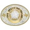 Montana Silversmiths Men's State Of Texas Star Seal Western Belt Buckle