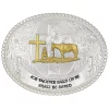 Montana Silversmiths Men's Faith & Wisdom Christian Cowboy Western Belt Buckle