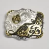 Montana Silversmiths 35410YG 2-Tone Horseshead Rope Filigree Buckle