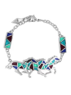 Montana Silversmiths BC5319 Womens All The Pretty Horses Bracelet Silver