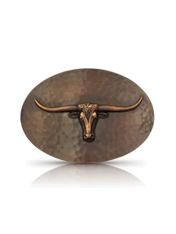 Montana Silversmiths 40510CBB-767M Vintage Bronze Cascade Longhorn Oval Buckle
