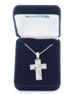 Montana Silversmiths Ribboned Cross Necklace -Montana Silversmiths 4 a7e76258 d75b 41be a868 e2887dffdaa3