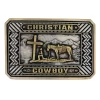 Montana Silversmiths A898 Beaming Christian Cowboy Attitude Buckle