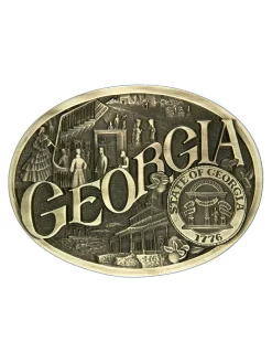 Montana Silversmiths 60811GAC Georgia State Heritage Attitude Buckle