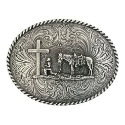 Montana Silversmiths Christian Cowboy Attitude Belt Buckle
