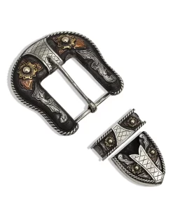 Montana Silversmiths Following The Path Tri-Color Buckle Set