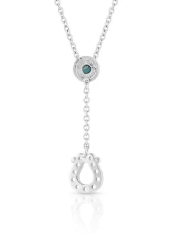 Montana Silversmiths NC5157 Womens Infinite Luck Turquoise Pendant Necklace Silver 4 Montana Silversmiths NC5157 Womens Infinite Luck Turquoise Pendant Necklace Silver -Montana Silversmiths 7gfnp8kr 1