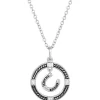 Montana Silversmiths NC5360 Womens Luck Of The Draw Horseshoe Necklace Silver