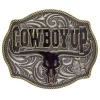 Montana Silversmiths Cowboy Up Bely Buckle A354