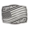 Montana Silversmiths Classic Impressions Waving American Flag Attitude Buckle A590S