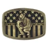 Montana Silversmiths Cowboys Of Faith® Heritage Flag Attitude Buckle A706C