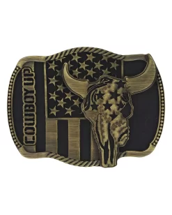 Montana Silversmiths Atitude Cowboy Up Heritage Belt Buckle
