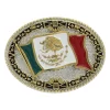 Montana Silversmiths Attitude Grand Mexican Flag Belt Buckle